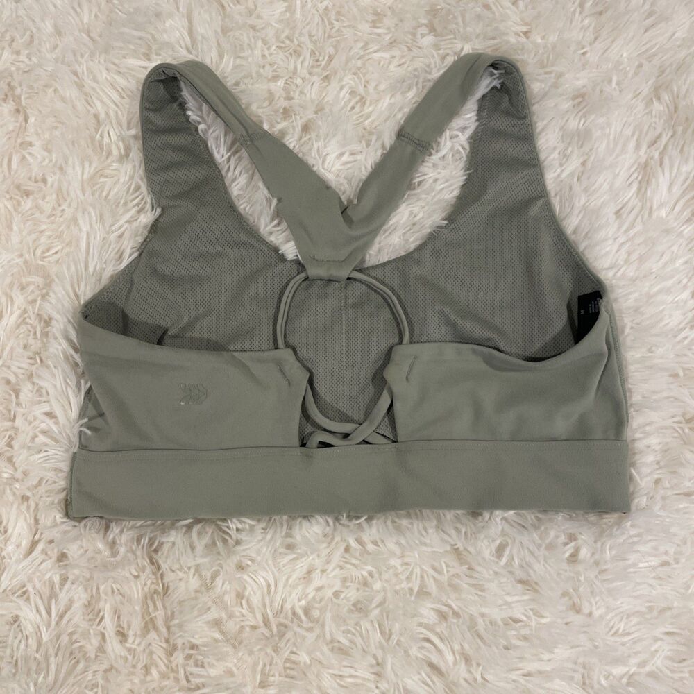 All In Motion Sage Green Soft Brushed Wireless Padded Racerback Sports Bra Sz M